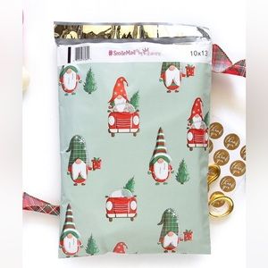 10 x 13 Poly Mailers | set of 25 gnomes design|  Shipping Mail Bags